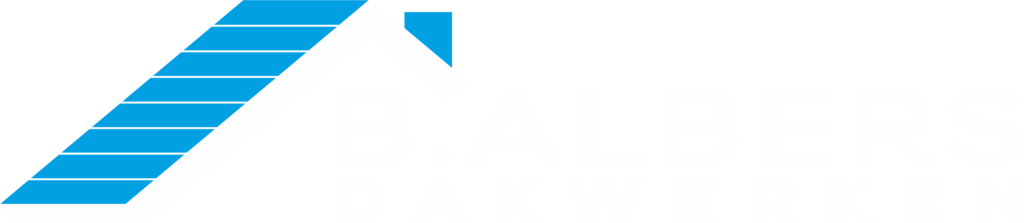 Logo B. Albers Dakwerken wit